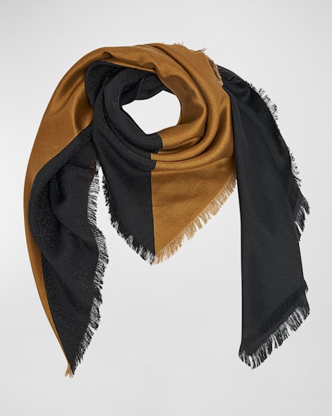 Saint Laurent Polka-Dot Modal-Blend Scarf | Neiman Marcus