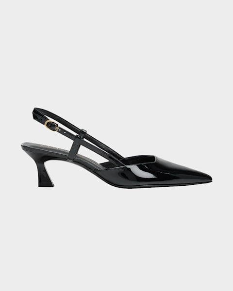 サンダル・ミュール Stuart Weitzman MAEVE - Lacquered leather slingback Stuart Weitzman Maeve - Lacquered Leather Slingback
