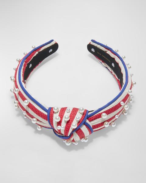 Lele Sadoughi Multicolor Striped Headband s-l400.jpg main image 3