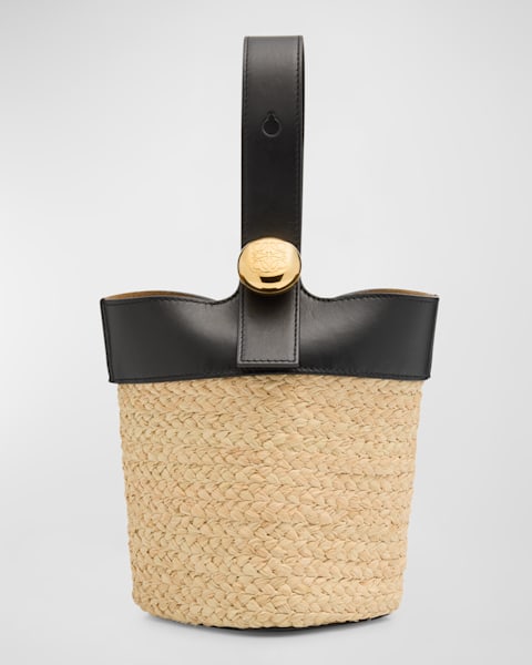 Loewe Mini Pebble Leather Bucket Bag | Neiman Marcus