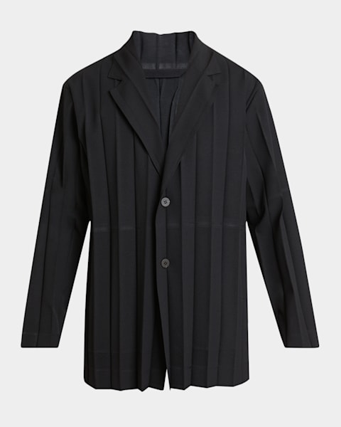 Homme Plisse Issey Miyake Men's Pleated Mesh Blazer | Neiman