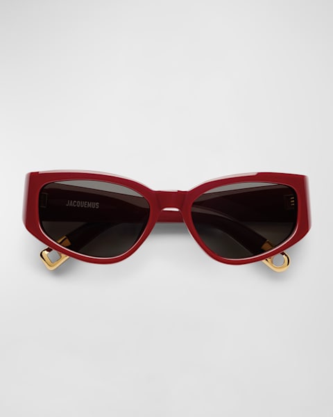 Les Lunettes Baci Square Acetate Sunglasses 