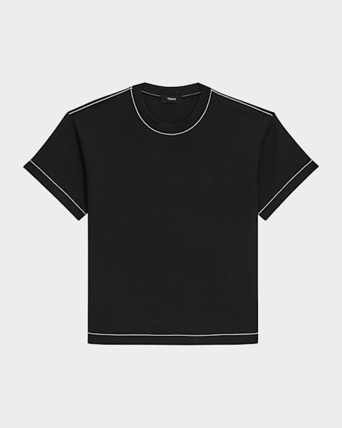 小物などお買い得な福袋 Theory Neo Sag Harbor Cropped Short-Sleeve Polo Shirt トップス