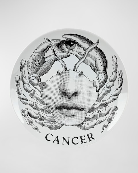 Fornasetti Wall Plate Tema E Variazioni N381 Star Over Eye Tongue