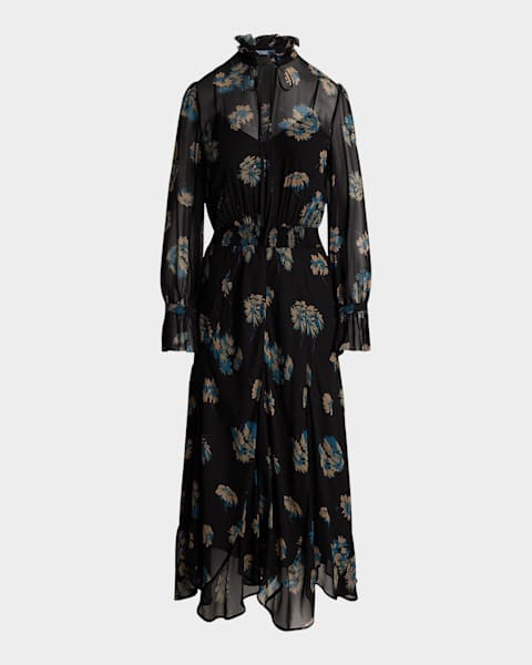 ralph lauren leather dress Ralph Lauren - Black Silk Leather Fringe Dress