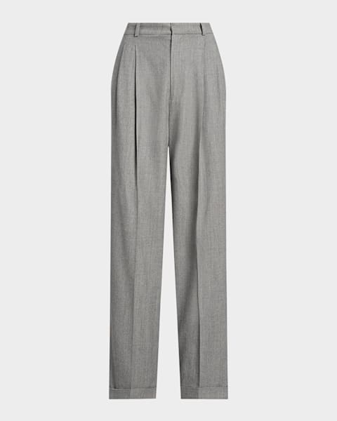 Polo Ralph Lauren Full-Length Pleated Pants | Neiman Marcus