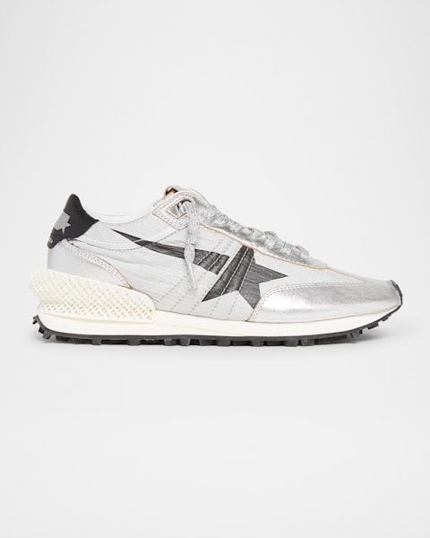 Golden Goose Superstar Leather Glitter Low-Top Sneakers