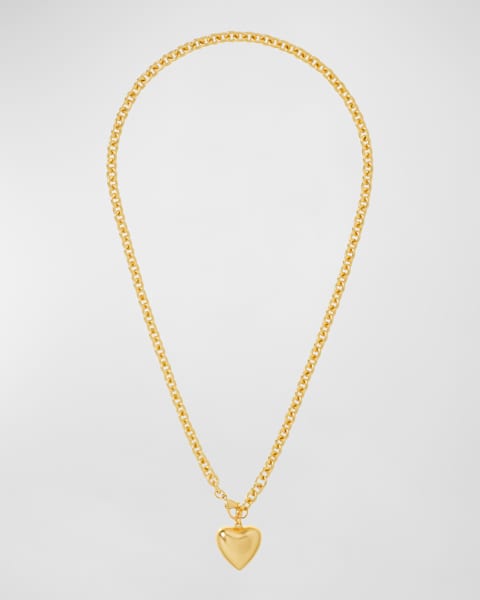 即発【BALENCIAGA】Amour Heart ネックレス 国内発送 GoldSilver Balenciaga Amour Heart Necklace | Neiman Marcus