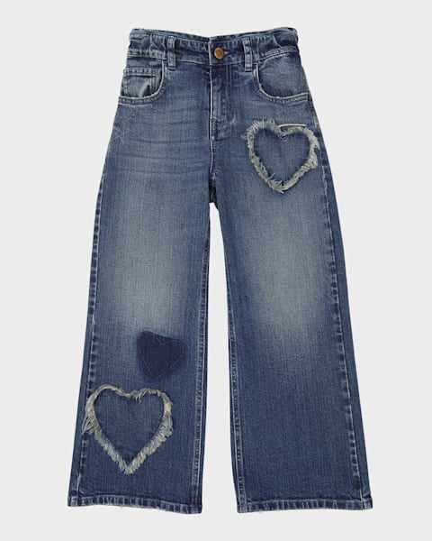 デニム・ジーパン Ralph Lauren SS25 Jeans (211969377001 MACEEN WASH) Ralph Lauren Childrenswear Girl's Sailor Wide-Leg Denim