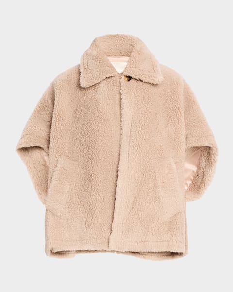 Isabel Marant Pimia Faux-Fur Lined Denim Jacket | Neiman Marcus