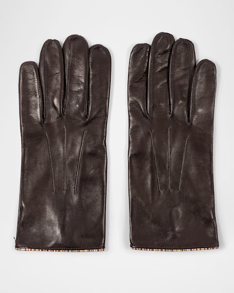 UGG Men's 3 Point Leather Gloves | Neiman Marcus