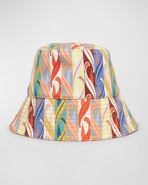 Etro Paisley Denim Bucket Hat | Neiman Marcus