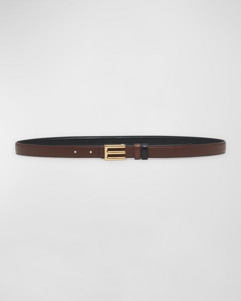 Isabel Marant Veliana Calf Leather Studded Belt | Neiman Marcus display picture 1