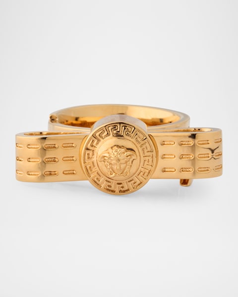 【VERSACE】Medusa Greca チェーン ロゴ リング 関税込み VERSACE】Medusa Greca チェーン ロゴ リング 関税込み Versace