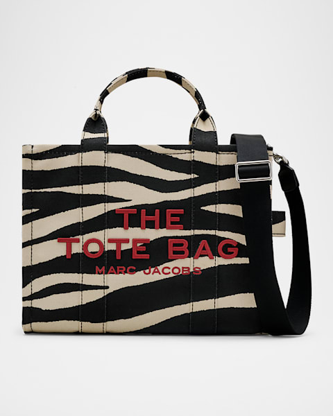 Marc Jacobs The Zebra Canvas Large Tote Bag | Neiman Marcus Marc Jacobs The Zebra Canvas Large Tote Bag | Neiman Marcus