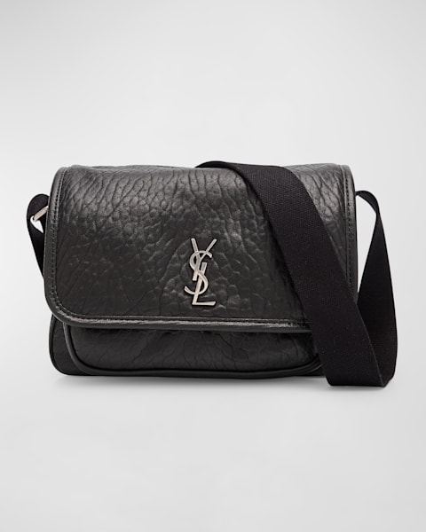 楽天 送料無料にならない YSL Niki Men's Laurent Saint Messenger Grained in Bag バッグ
