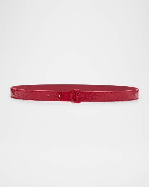 kate spade new york patent shoestring bow belt | Neiman Marcus display picture 1