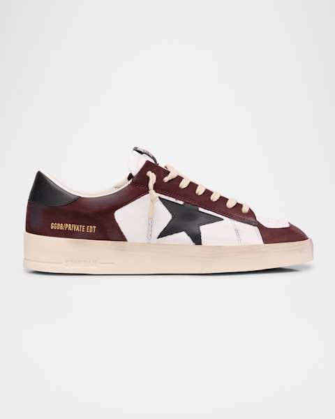 Golden Goose Men's Stardan Star Leather Low-Top Sneakers