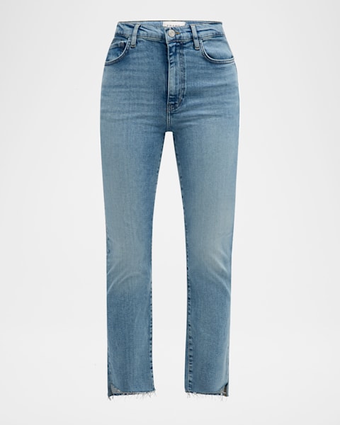 【関税込み】FRAME ブルー Le High Straight ジーンズ LE HIGH STRAIGHT LONG DAPHNE BLUE – FRAME