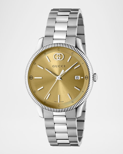 Gucci Men's Bee Two-Tone Bracelet Watch | Neiman Marcus
