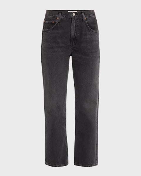 Riley High-Rise Straight Crop Jeans