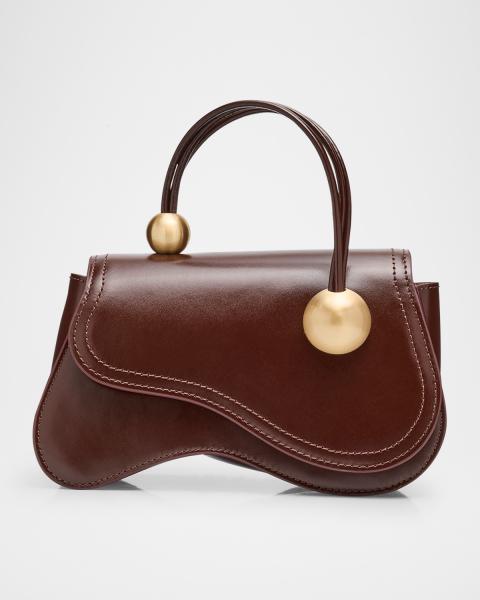 Cult Gaia Kazia Nano Leather Top Handle Bag | Neiman Marcus