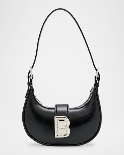 小物 Luna Brandon Blackwood Luna Zip Leather Shoulder Bag | Neiman Marcus