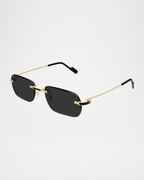 小物 Cartier rimless sunglasses 24FW Cartier rimless Large Panthere sunglasses fred glasses C