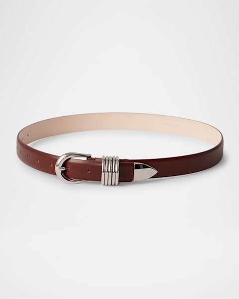 Dehanche Hollyhock Leather Belt | Neiman Marcus