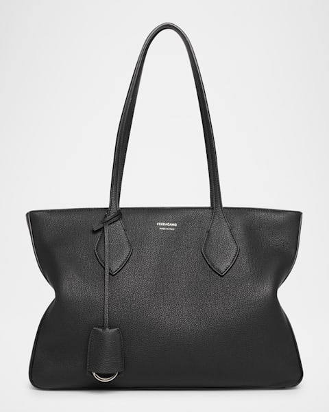 バッグ・カバンその他 Ferragamo Large black leather tote bag Ferragamo Star Zip Leather Tote Bag | Neiman Marcus