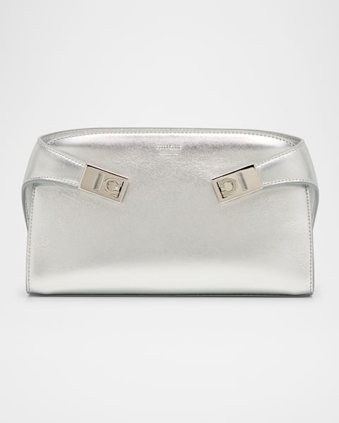 Ferragamo Archive Gancini Flap Crossbody Bag | Neiman Marcus