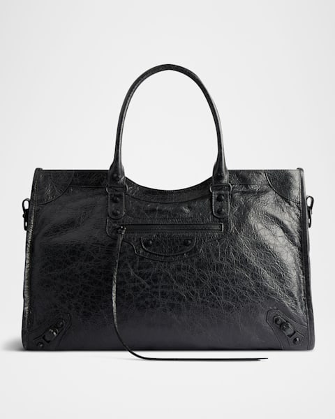 BALENCIAGA バレンシアガ CAR medium BAG Balenciaga - Car Flap Distressed Full-Grain Leather Messenger Bag