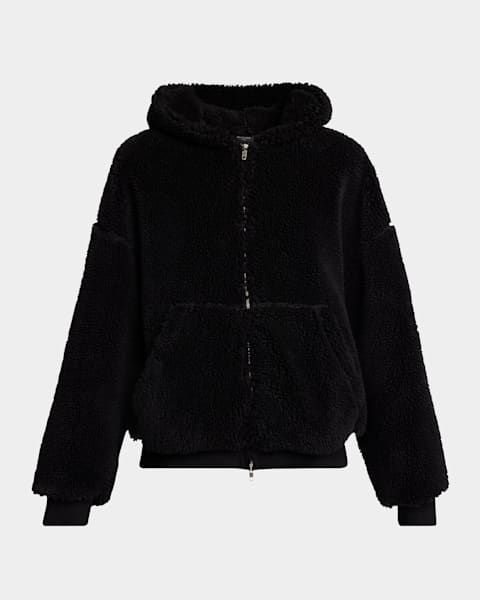Canada Goose Simcoe Oversized Fleece Hoodie, Black | Neiman