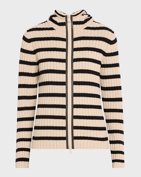 Cinq a Sept Briana Feather-Cuff Knit Cardigan | Neiman Marcus Cinq a Sept Briana Feather-Cuff Knit Cardigan | Neiman Marcus
