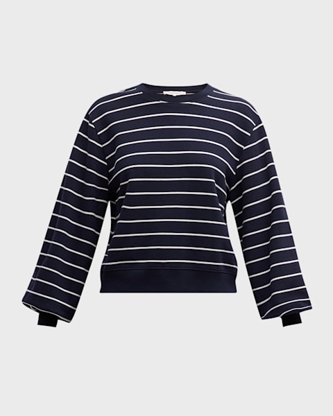 スウェット・トレーナー Embroidered Cotton Jersey Sweatshirt Valentino Garavani Embroidered Cotton Jersey Sweatshirt