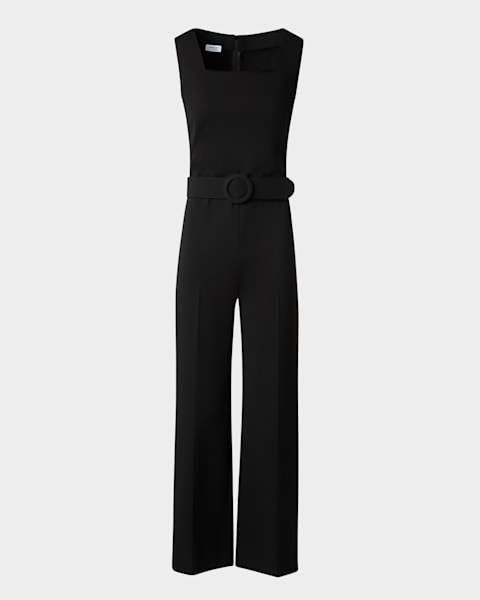 関税込【Self-portrait】Stretch crepe jumpsuit White Stretch Crepe Jumpsuit – self-portrait-US