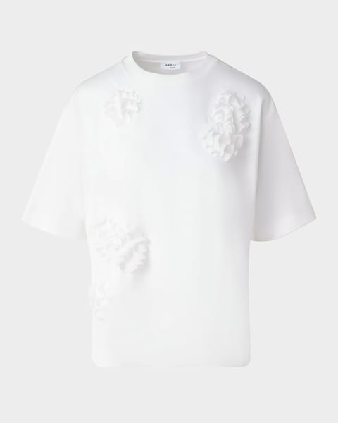 Toteme Twisted Jersey Short-Sleeve T-Shirt | Neiman Marcus