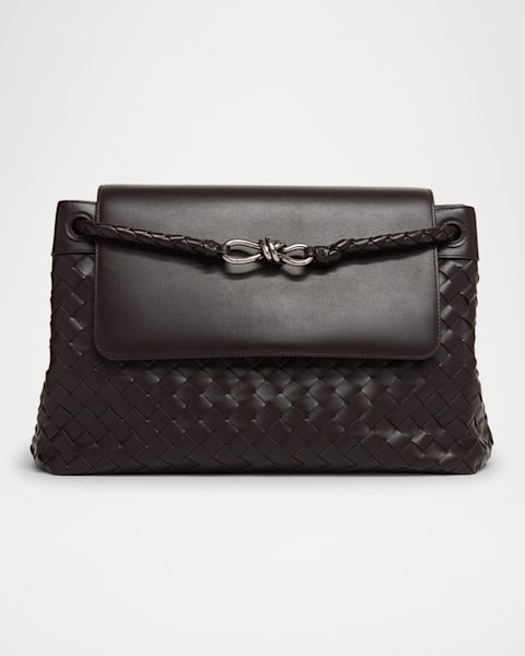 【BOTTEGA VENETA】INTRECCIATO MESSENGER BAG BOTTEGA VENETA Cassette Intrecciato Leather Messenger Bag
