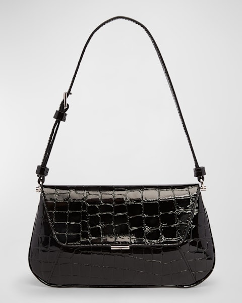 【AMINA MUADDI】 レザーバッグ Amina Muaddi Ami Frame Leather Shoulder Bag | Neiman Marcus