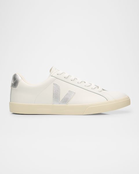Esplar Bicolor Leather Low-Top Sneakers