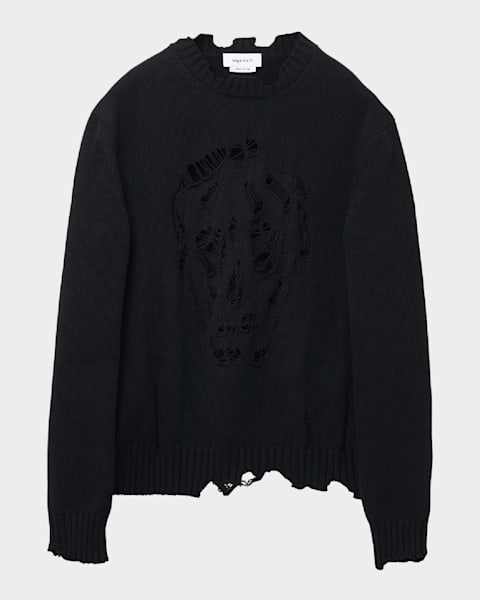 【送料&関税込】Alexander McQueen Skull Sweater Men's Skull Sweater in Black | Alexander McQueen US