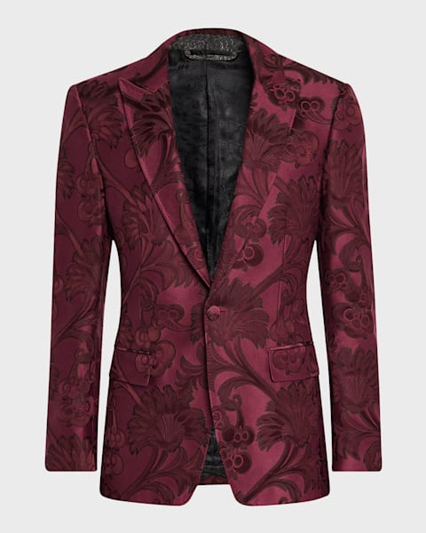 Etro Men's Paisley Jacquard Evening Jacket | Neiman Marcus