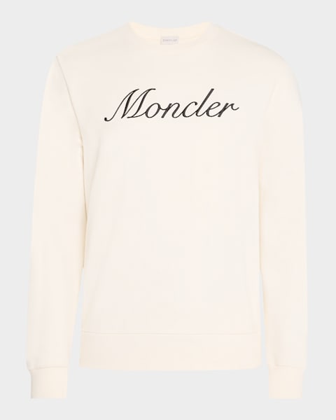 スウェット・トレーナー Moncler LOGO SWEATSHIRT Moncler Men's Cotton Faded Logo Sweatshirt | Neiman Marcus
