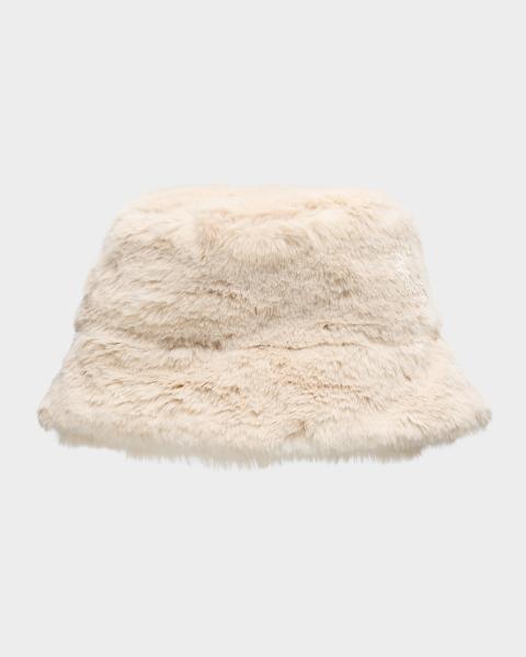 Adrienne Landau Faux Fox Fur Bucket Hat | Neiman Marcus display picture 3