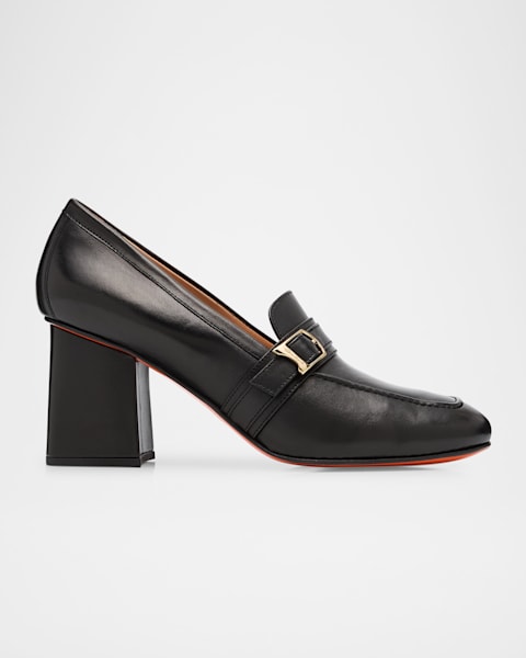 Santoni Marta Patent Ankle-Strap Pumps | Neiman Marcus