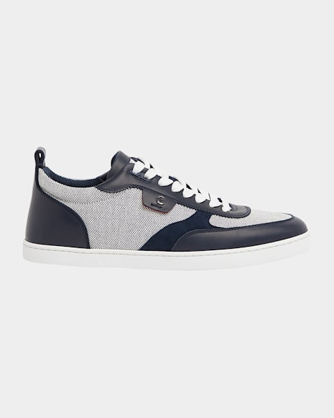 Christian Louboutin Men's Tutti Rui Suede Low-Top Sneakers