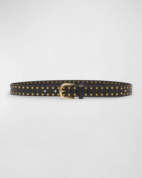 Rag & Bone Celia Stud Leather Belt | Neiman Marcus display picture 3