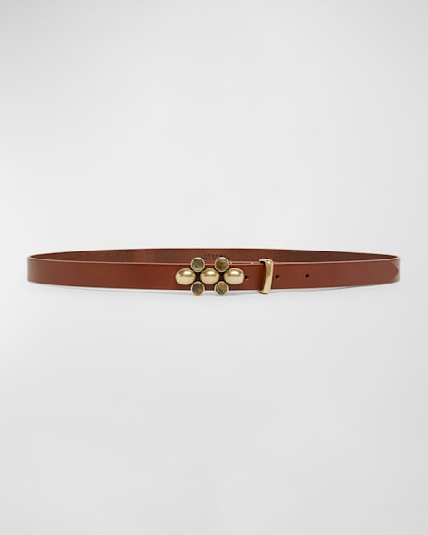 Isabel Marant Lecce Leather Pull-Through Belt | Neiman Marcus