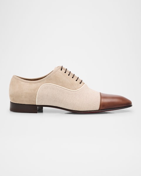 Santoni Men's Kaj Bicolor Brogue Leather Oxfords | Neiman Marcus Santoni Men's Kaj Bicolor Brogue Leather Oxfords | Neiman Marcus