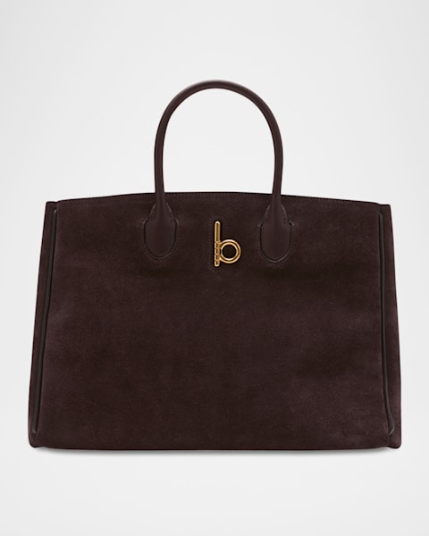 Burberry Rocking Horse Large Leather Tote Bag | Neiman Marcus